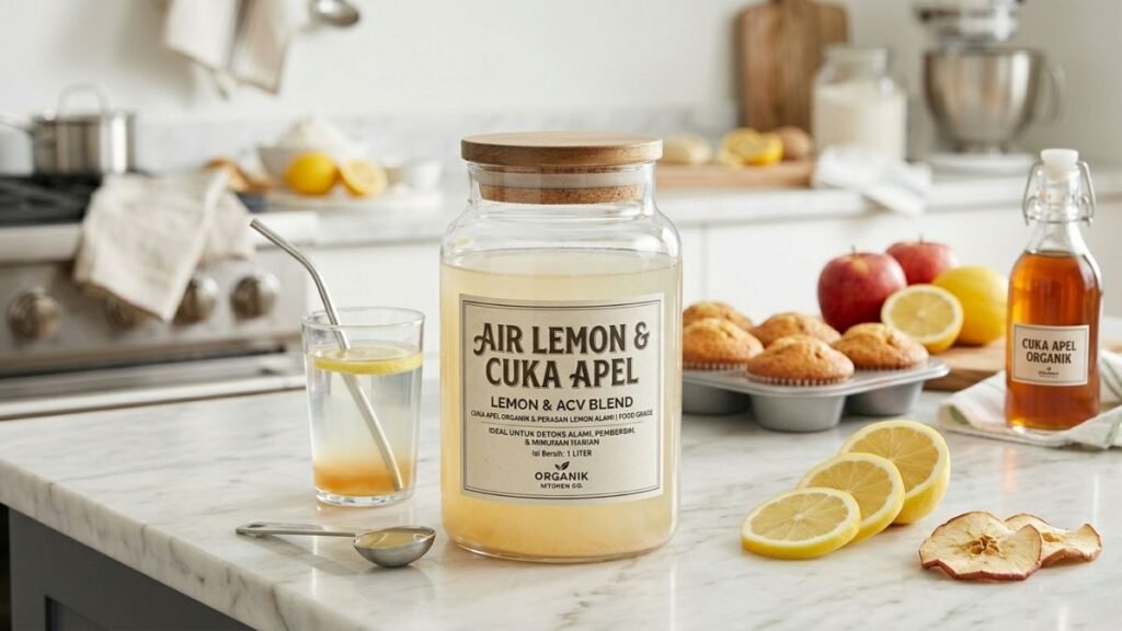 Air Lemon dan Cuka Apel