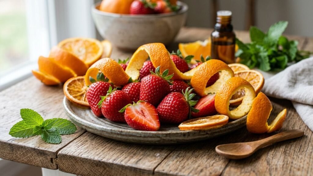 Strawberry dan Kulit Jeruk